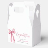 Pink Bow Coquette Abschluss Gratulation Geschenkschachtel (Geöffnet)