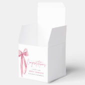 Pink Bow Coquette Abschluss Gratulation Geschenkschachtel (Geöffnet)