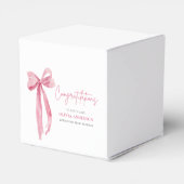 Pink Bow Coquette Abschluss Gratulation Geschenkschachtel (Rückseite)