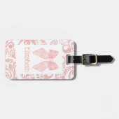 Pink Bow Coquette Ästhetische Kinder Schultasche T Gepäckanhänger (Vorderseite horizontal)