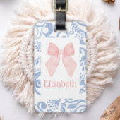 Pink Bow Coquette Ästhetische Kinder Schultasche T Gepäckanhänger