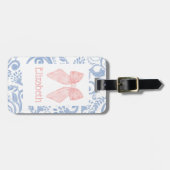 Pink Bow Coquette Ästhetische Kinder Schultasche T Gepäckanhänger (Vorderseite horizontal)