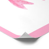 Pink Bow Coquette Ästhetische Spielkarte Poster (Ecke)