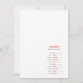 Pink Bow Coquette Babydusche - bestellbarer Name, Einladung (Rückseite)