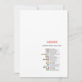 Pink Bow Coquette Babydusche - bestellbarer Name, Einladung (Rückseite)