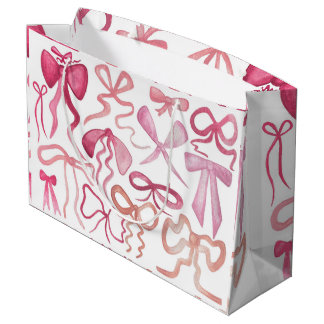Pink Bow Coquette Babydusche Geschenktüte