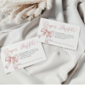 Pink Bow Coquette Babydusche Windelwanne Windelwan Begleitkarte