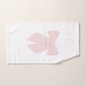 Pink Bow Coquette Badhandtuch Set (Handtuch)