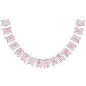 Pink Bow Coquette Birthday  Wimpelkette (Alle)