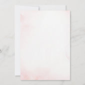 Pink Bow Coquette Butterfly Baby Shower Invitation Einladung (Rückseite)