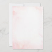 Pink Bow Coquette Fairy Baby Dusche Einladung (Rückseite)