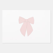 Pink Bow Coquette Geschenkpapier Set (Vorderseite 2)