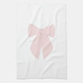 Pink Bow Coquette Geschirrtuch (Vertikal)