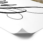 Pink Bow Coquette Graduation Cap Graduate Willkomm Poster (Ecke)