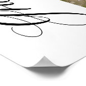 Pink Bow Coquette Graduation Cap Graduate Willkomm Poster (Ecke)