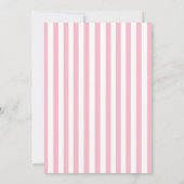 Pink Bow Coquette Moderne Brautdusche Einladung (Rückseite)