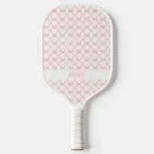 Pink Bow Coquette Personalisiert Pickleball Paddel Pickleball Schläger (Vorderseite)