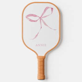 Pink Bow Coquette Personalisiert Pickleball Paddel Schläger