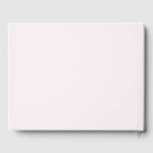 Pink Bow Coquette Script Sweet 16 Blush Gästebuch (Rückseite)