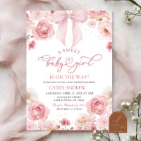 Pink Bow Coquette Sweet Baby Girl ist unterwegs