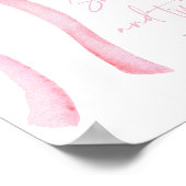 Pink Bow Coquette Sweet Leckereien Geburtstag Zeic Poster (Ecke)