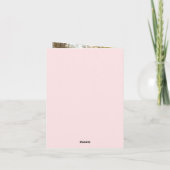 Pink Bow Coquette Weihnachts-Foto Feiertagskarte (Rückseite)