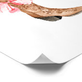 Pink Bow Cowgirl Boot Girly Western Wall Art Poster (Ecke)