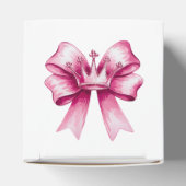 Pink Bow & Crown Baby Dusche Feier Geschenkschachtel (Oben)