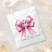 Pink Bow & Crown Baby Dusche Feier Geschenktütchen (Ausgeschnitten)
