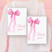Pink Bow Danke Karte