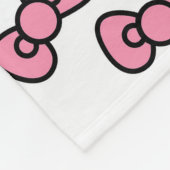 Pink Bow Delight Fleecedecke (Ecke)