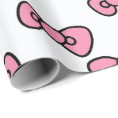 Pink Bow Delight Geschenkpapier (Rolleneckpunkt)