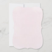 pink bow design First Holy Communion girl Einladung (Rückseite)