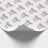 Pink Bow Doodle Geschenkpapier (Ecke)