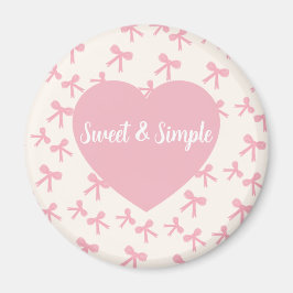 Pink Bow Dreams Kühlschrankmagnet