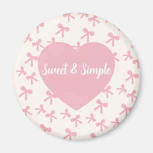 Pink Bow Dreams Kühlschrankmagnet
