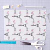 Pink Bow Eiffel Tower Paris Frankreich Poodle Chic Seidenpapier (Handwerk)