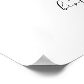 Pink Bow Elegante Girls Willkommen Poster (Ecke)