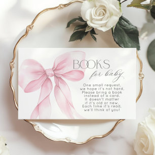 Pink Bow Elegante Kalligraphie Buch für die Kinder Begleitkarte