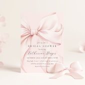 Pink Bow Elegantes Brautparty Einladung
