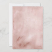 Pink Bow Es ist eine Girl Pearl Baby Dusche Einladung (Rückseite)