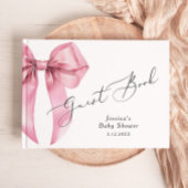 Pink Bow Es ist eine Mädchen-Dusche Gästebuch