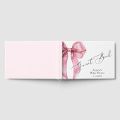 Pink Bow Es ist eine Mädchen-Dusche Gästebuch (Voll)