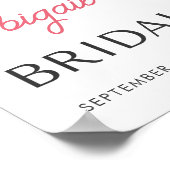 Pink Bow Espresso Martini Brautparty - 16x20 Poster (Ecke)