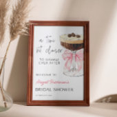 Pink Bow Espresso Martini Brautparty - 24x36 Poster