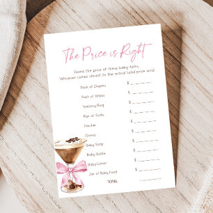 Pink Bow Espresso Martini Dusche Preis Spiel