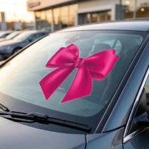 Pink Bow Extra Large Window Cloning