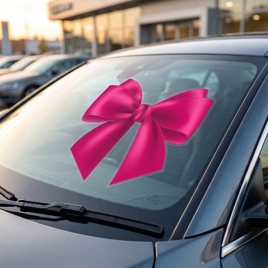 Pink Bow Extra Large Window Cloning Fensteraufkleber