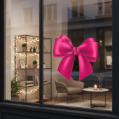 Pink Bow Extra Large Window Cloning Fensteraufkleber