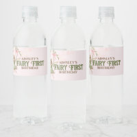 Pink Bow Fairy Erster Geburtstag Personalisiert